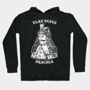 Vlad Tepes Dracula without color backgorund black Hoodie